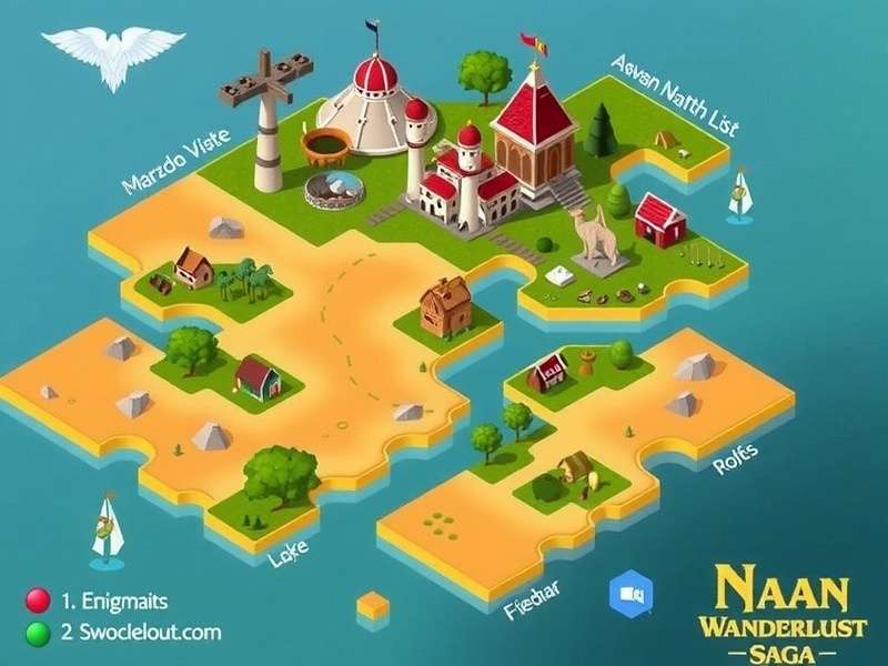 Vast open world inspired by India's geography World map of Naan Wanderlust Saga